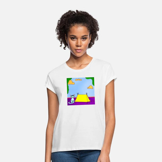 Cat Camping In Nature