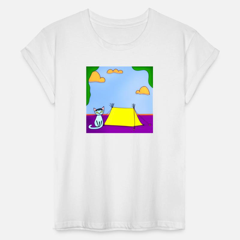 Cat Camping In Nature