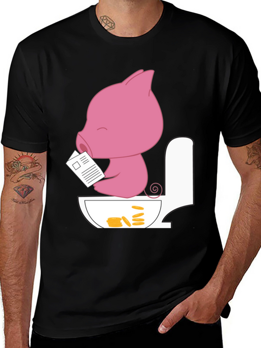 Funny Pig Toilet T-Shirt