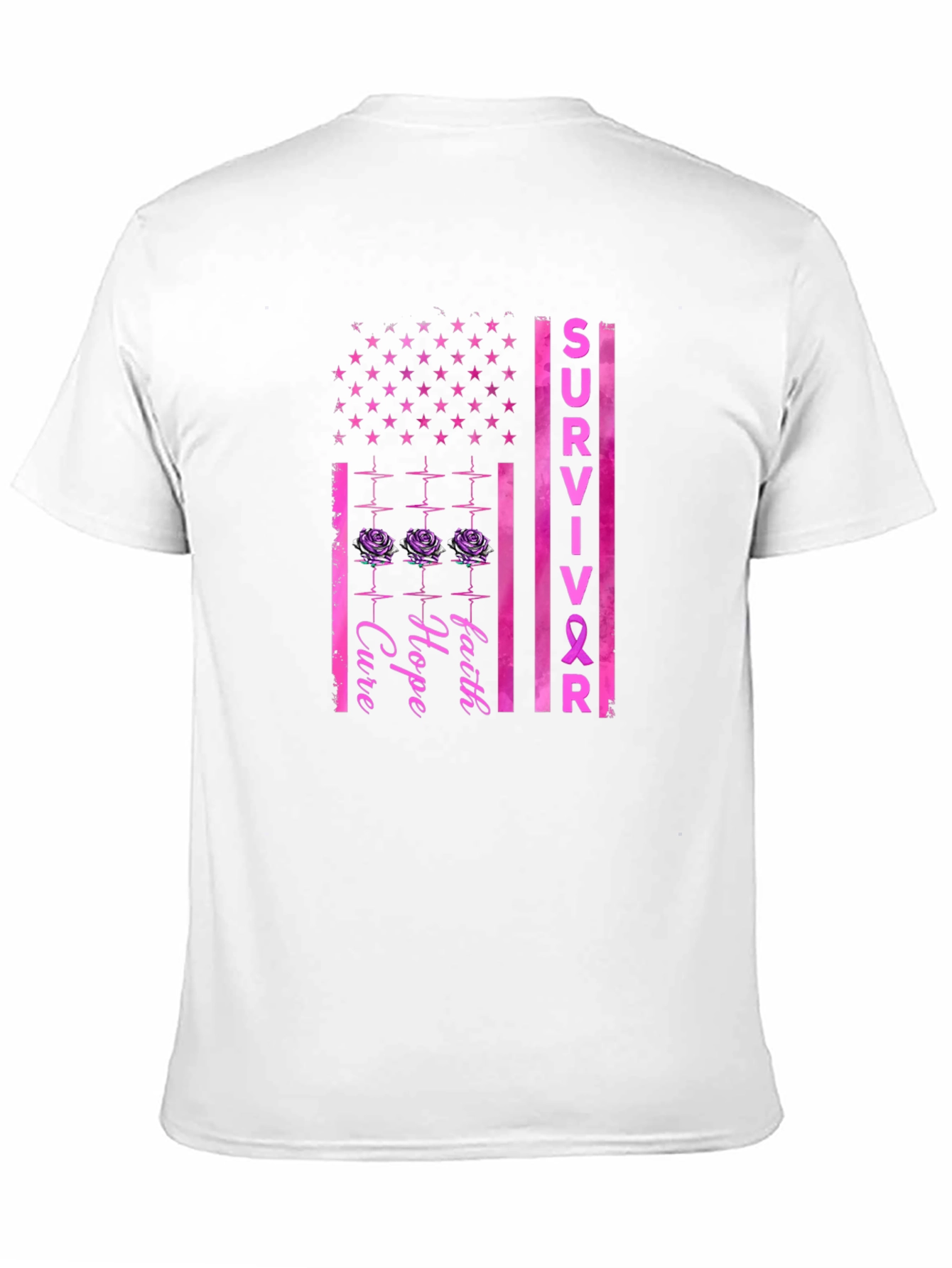 Breast Cancer Survivor T-Shirt - Hope Faith Cure