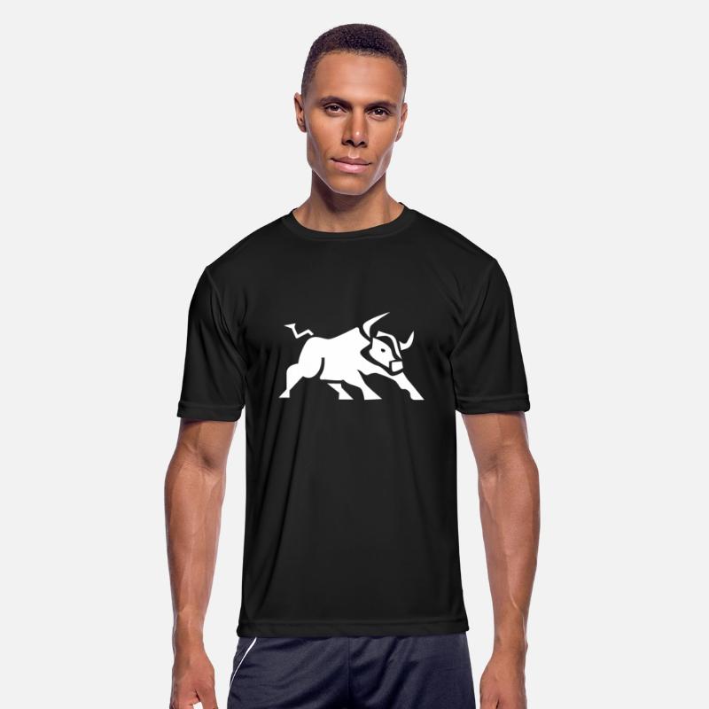 Charging Bull Icon White