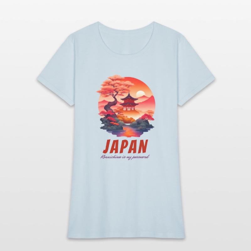 Charming Witty Japan Sunset Landscape Scenery