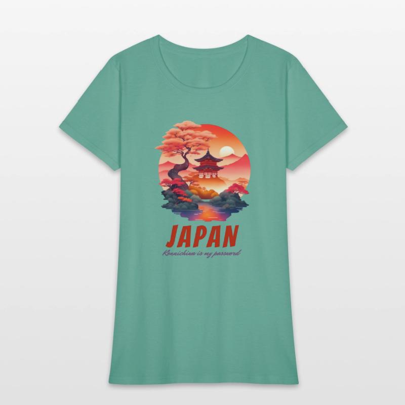 Charming Witty Japan Sunset Landscape Scenery