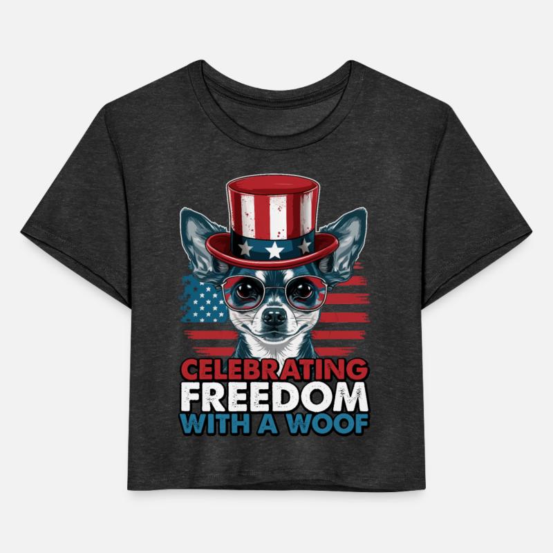 Chihuahua Celebrating Freedom with a Woof