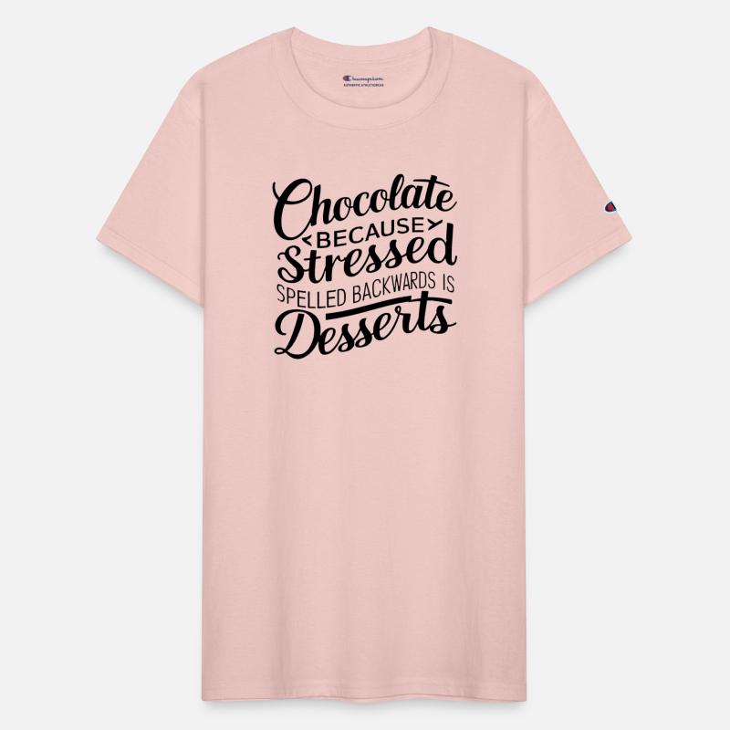 Chocolate desserts stress funny dessert quote