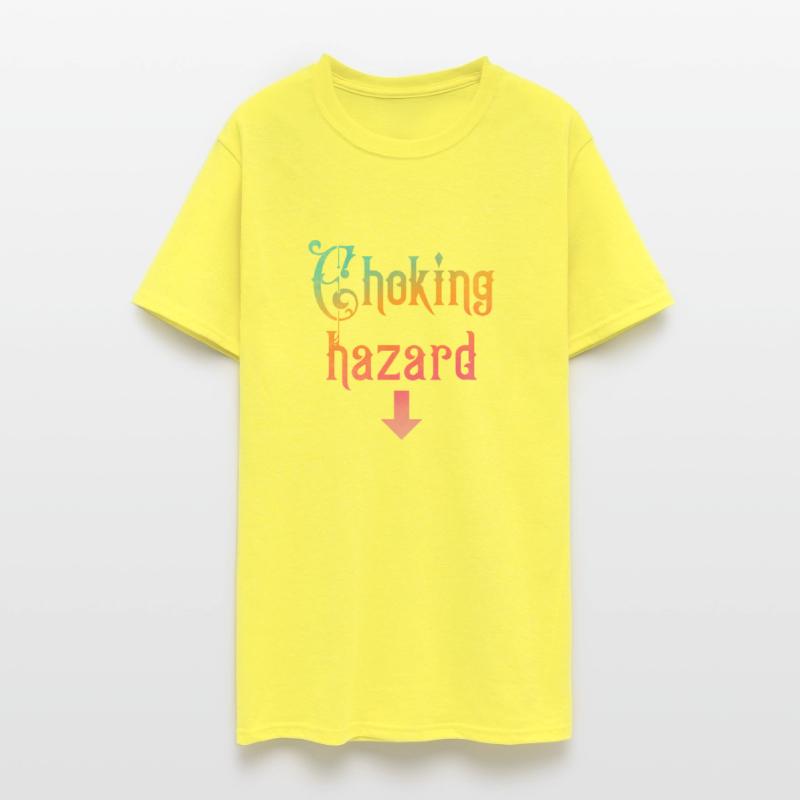 Choking hazard down arrow