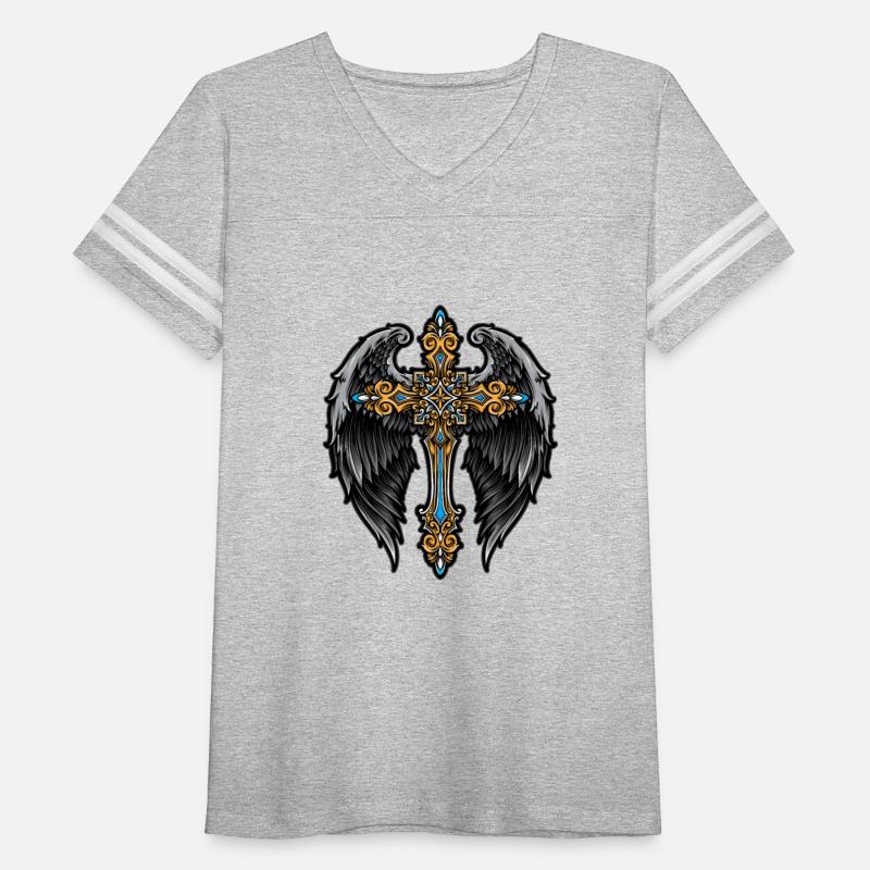 Christian Cross, Angel Wings, Ornamental, Faith