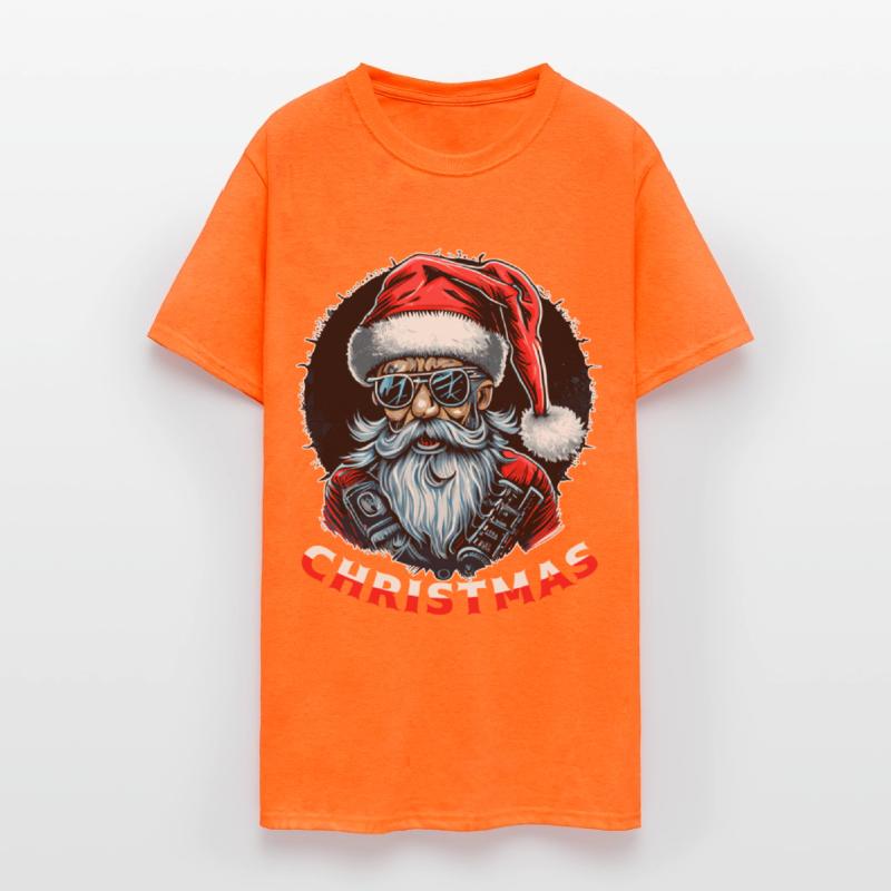 Christmas Punk Heavy Metal Old Santa Claus