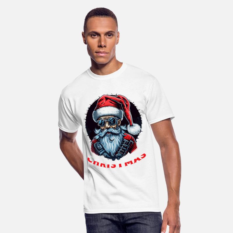 Christmas Punk Heavy Metal Old Santa Claus
