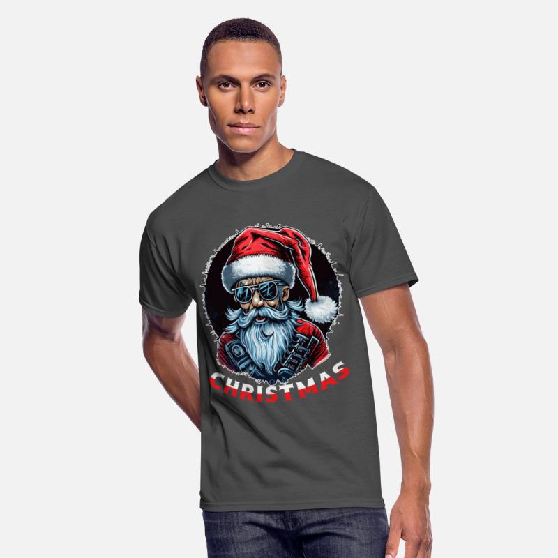 Christmas Punk Heavy Metal Old Santa Claus