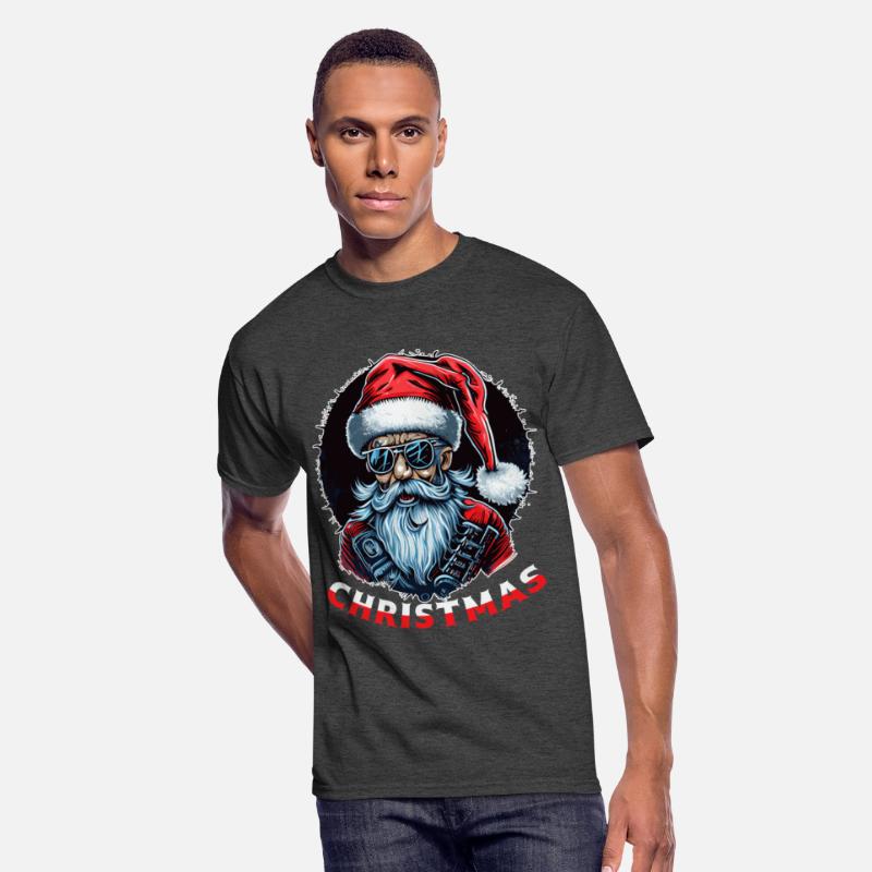 Christmas Punk Heavy Metal Old Santa Claus