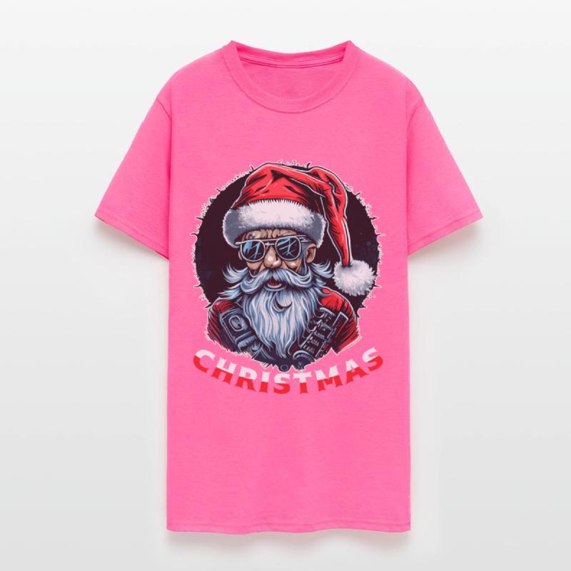 Christmas Punk Heavy Metal Old Santa Claus