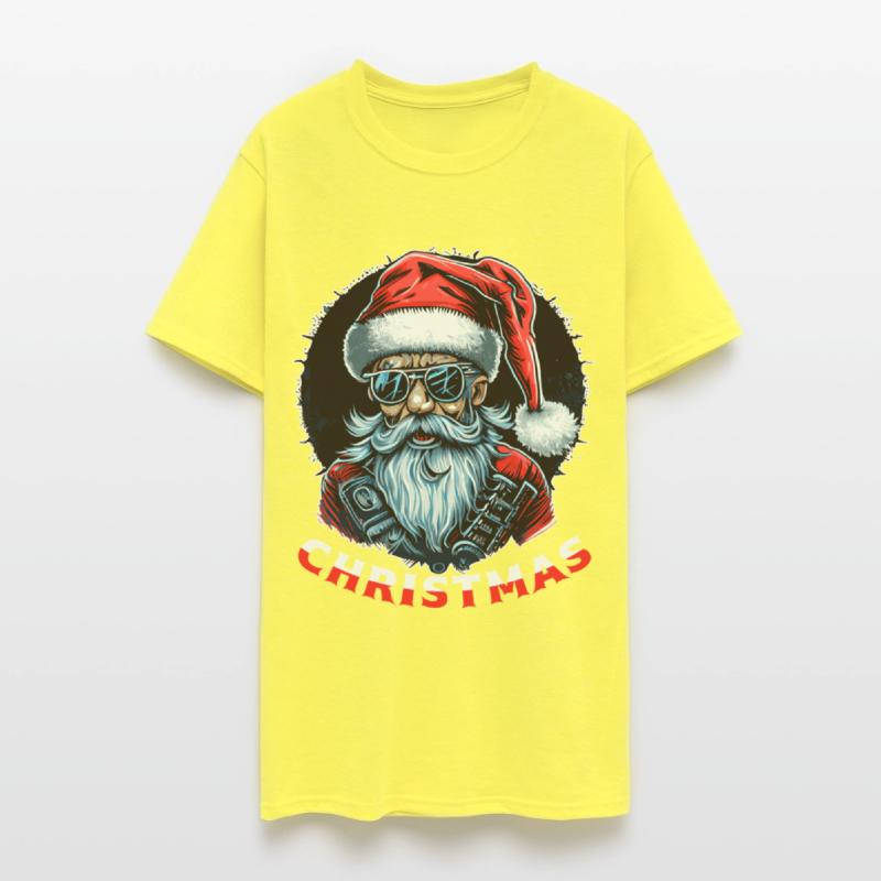 Christmas Punk Heavy Metal Old Santa Claus