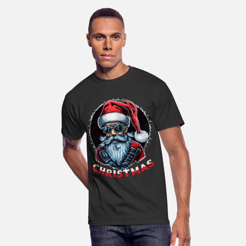 Christmas Punk Heavy Metal Old Santa Claus