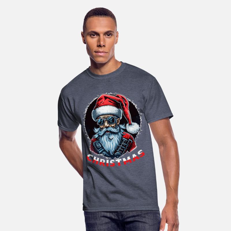 Christmas Punk Heavy Metal Old Santa Claus
