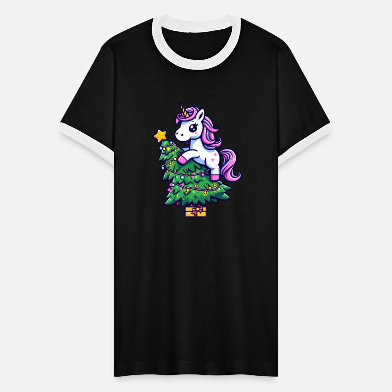 Christmas Unicorn - Magical Perch on the Christmas