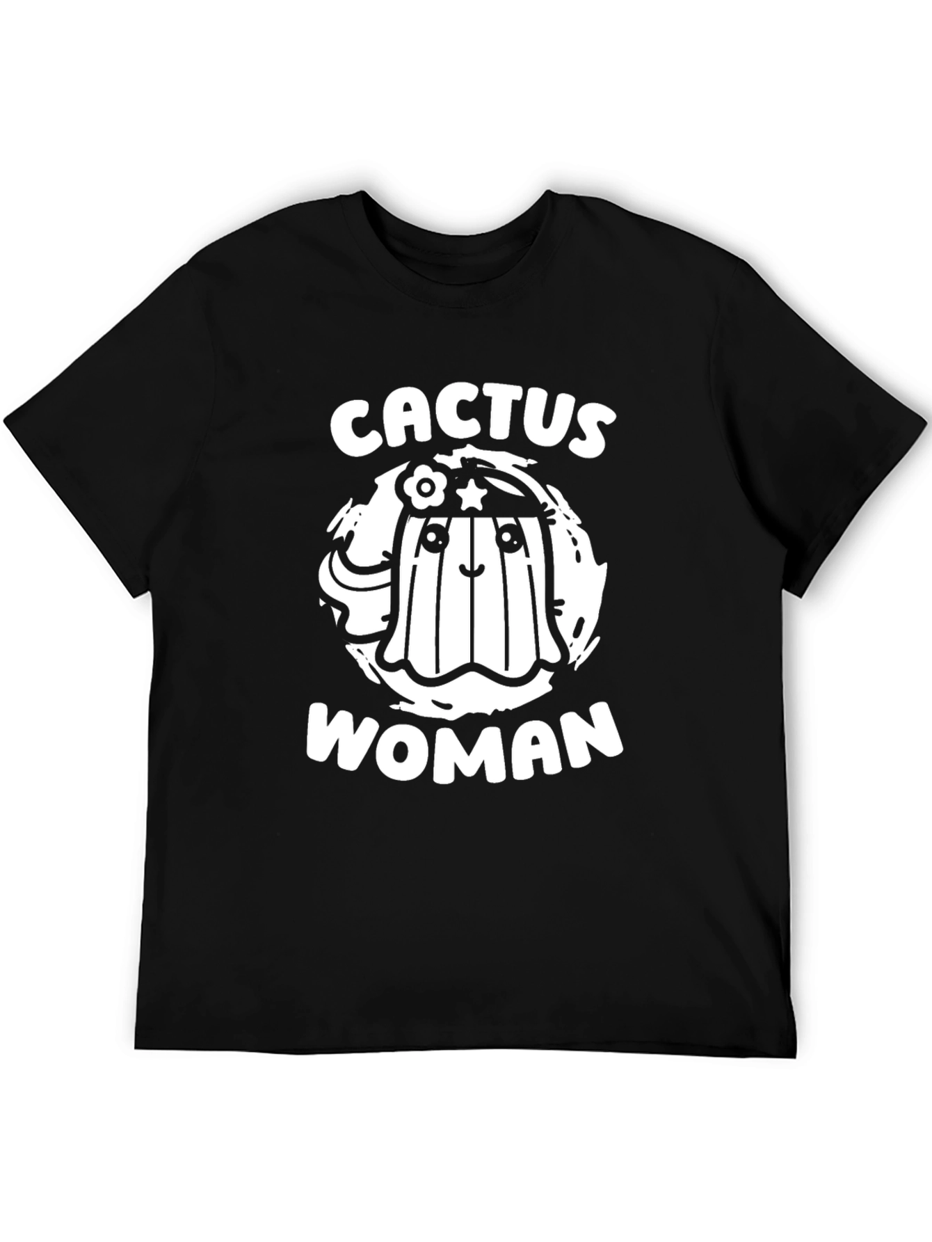Cactus Woman Graphic Tee - Fun Novelty T-Shirt