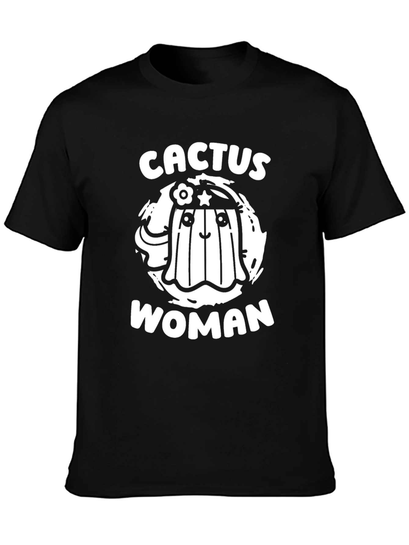 Cactus Woman Graphic Tee - Fun Novelty T-Shirt