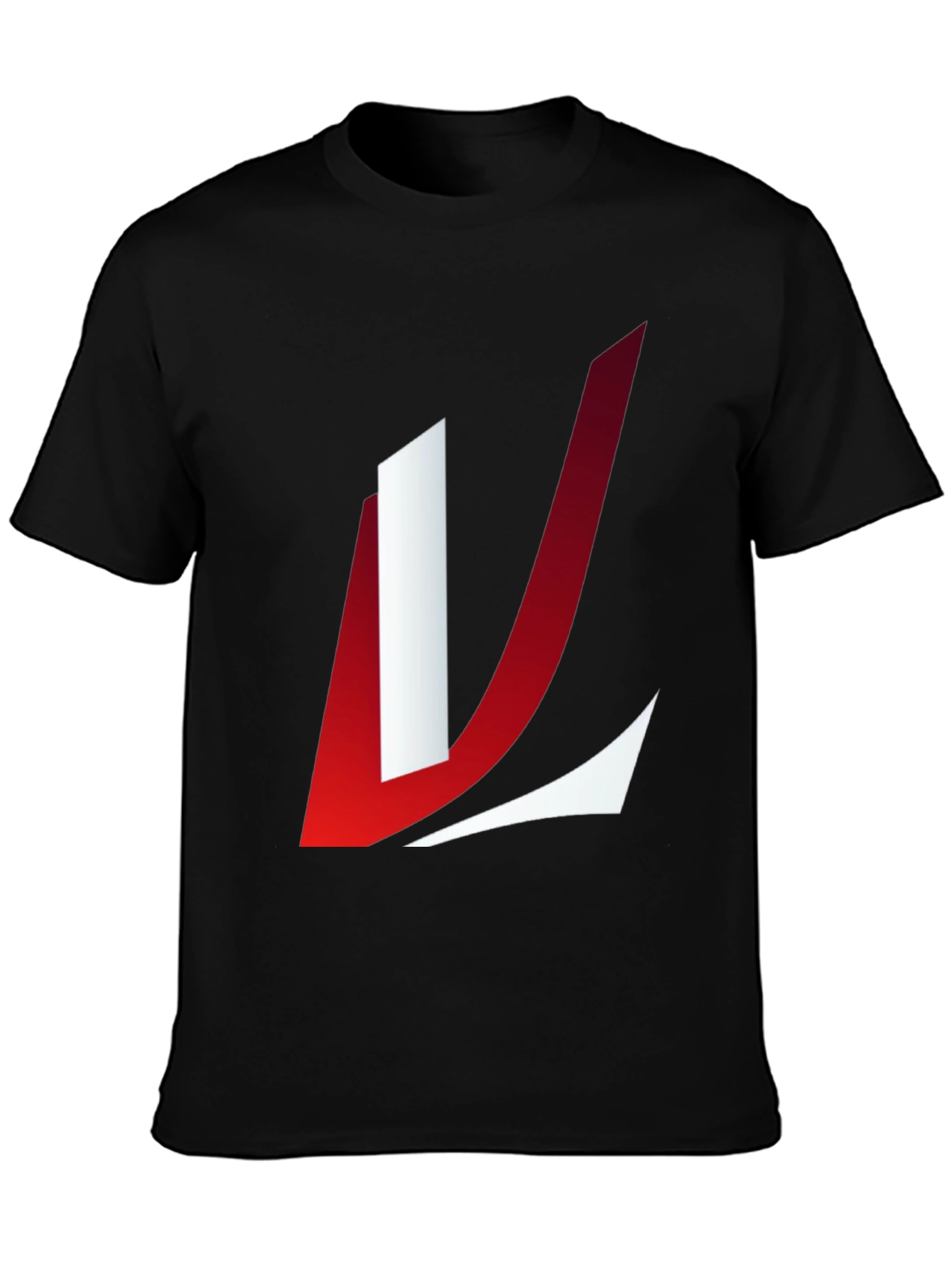 Abstract Logo Graphic T-Shirt - Black