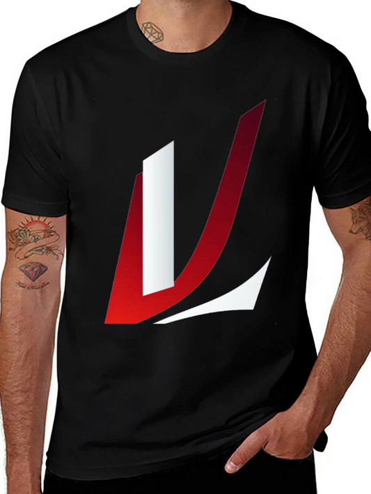 Abstract Logo Graphic T-Shirt - Black
