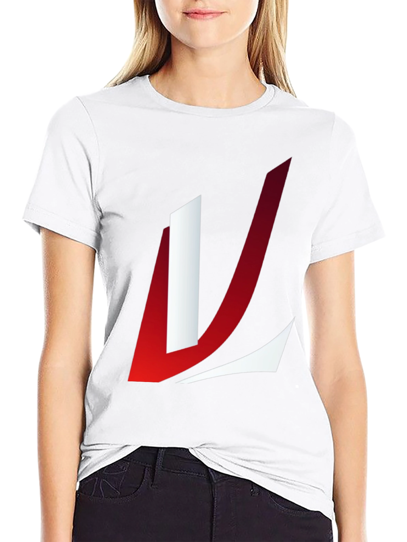 Abstract Logo Graphic T-Shirt - Black