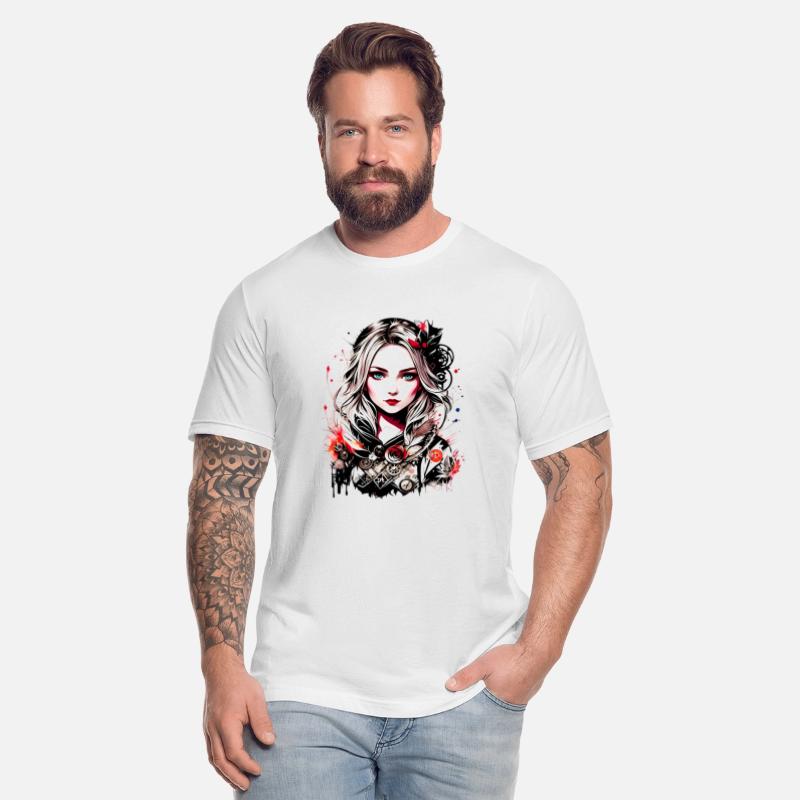 Colorful Artistic Comic Style Anime Steampunk Girl