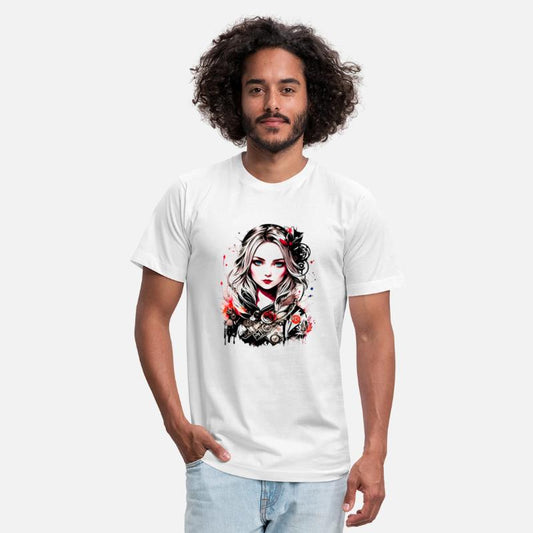 Colorful Artistic Comic Style Anime Steampunk Girl