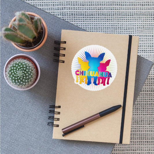 Colorful Chihuahua Silhouettes with Lettering