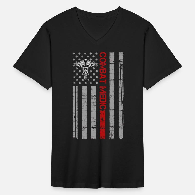 Combat Medic DOC Veteran American Flag