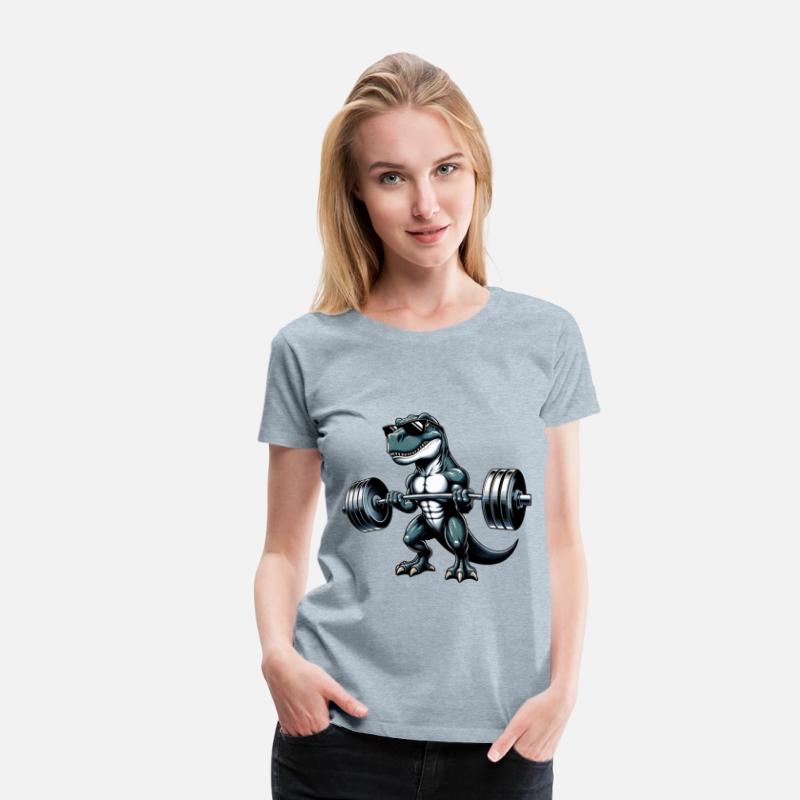 Cool Dino T-Rex Workout Dumbbell Training Design