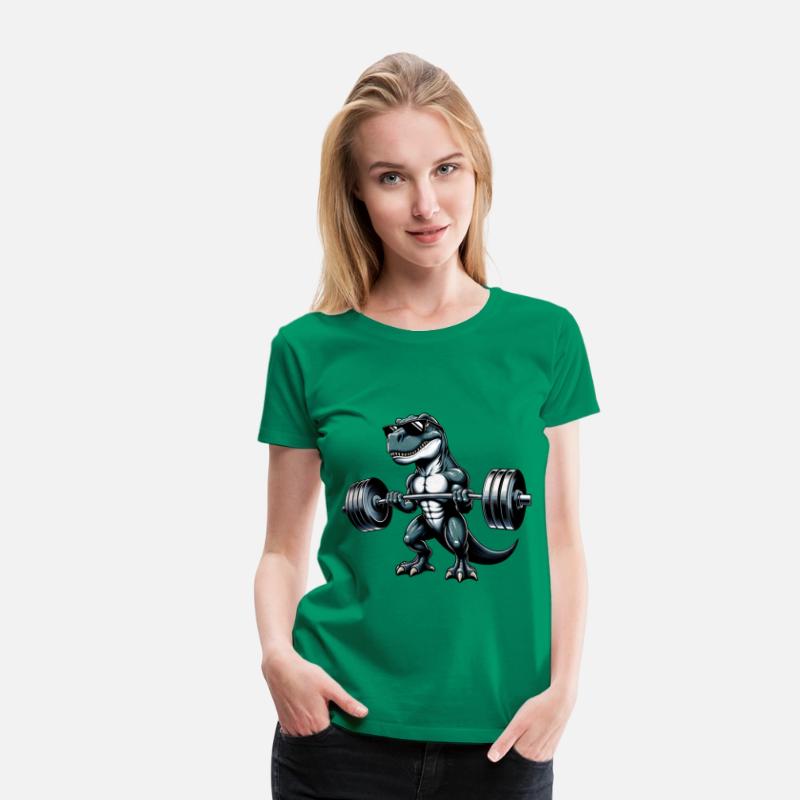 Cool Dino T-Rex Workout Dumbbell Training Design