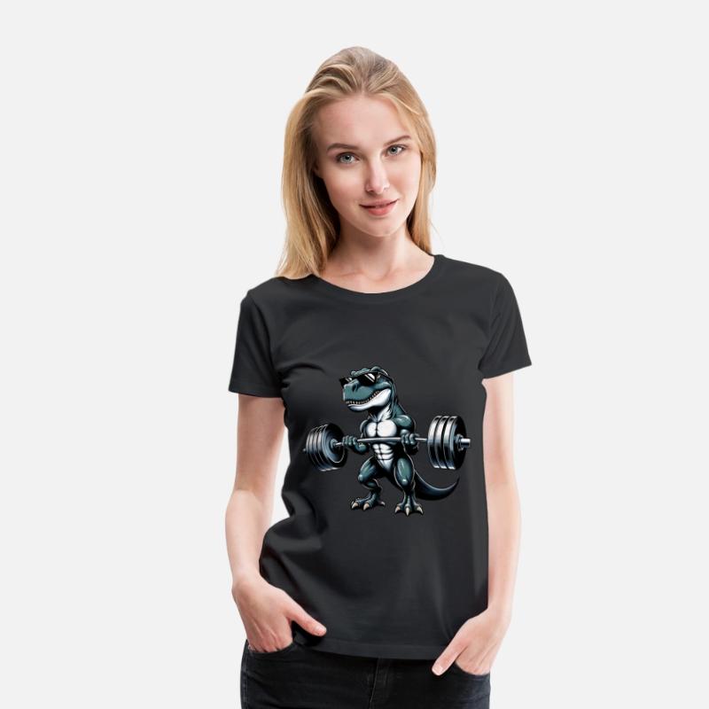 Cool Dino T-Rex Workout Dumbbell Training Design