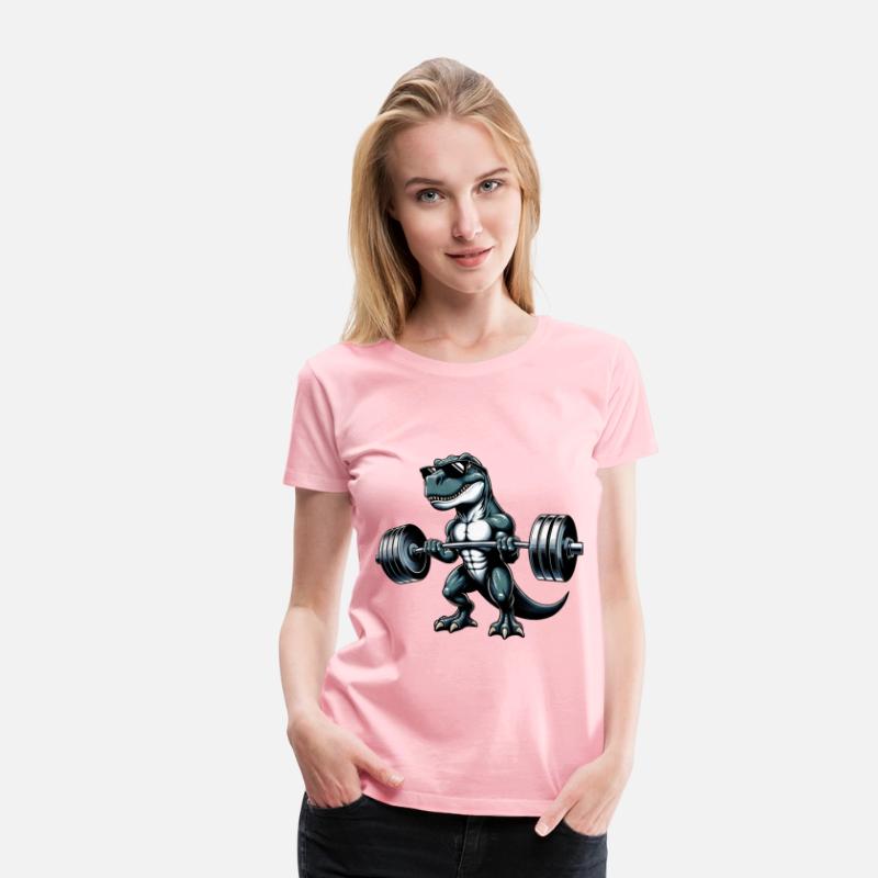 Cool Dino T-Rex Workout Dumbbell Training Design