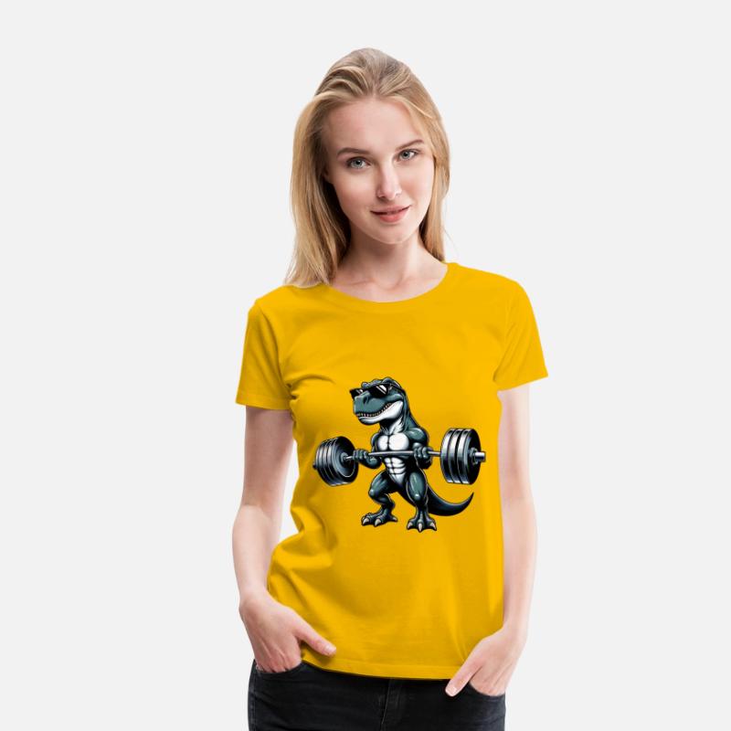 Cool Dino T-Rex Workout Dumbbell Training Design