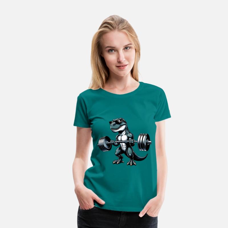 Cool Dino T-Rex Workout Dumbbell Training Design