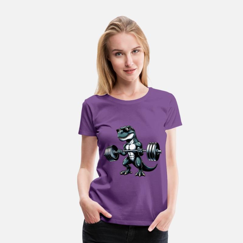 Cool Dino T-Rex Workout Dumbbell Training Design