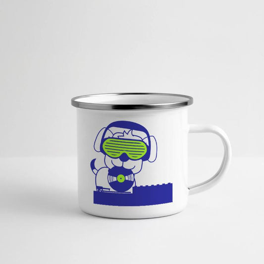 Cool DJ Dog Pet Animal Music Record Mixing Party