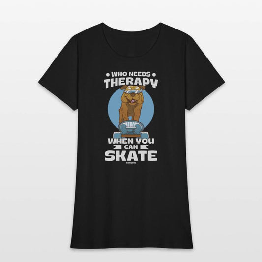 Cool dog on the skateboard