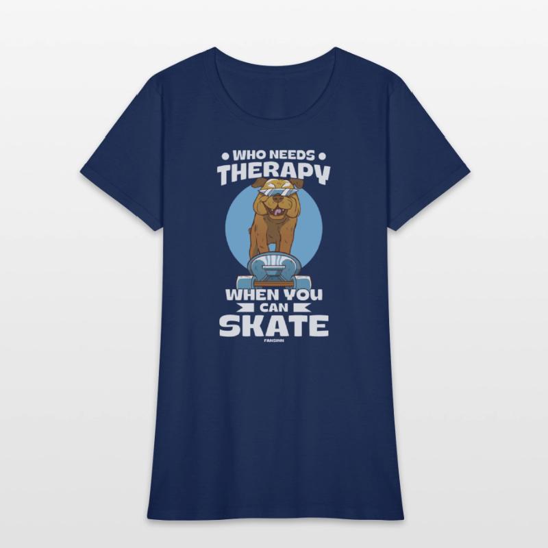 Cool dog on the skateboard