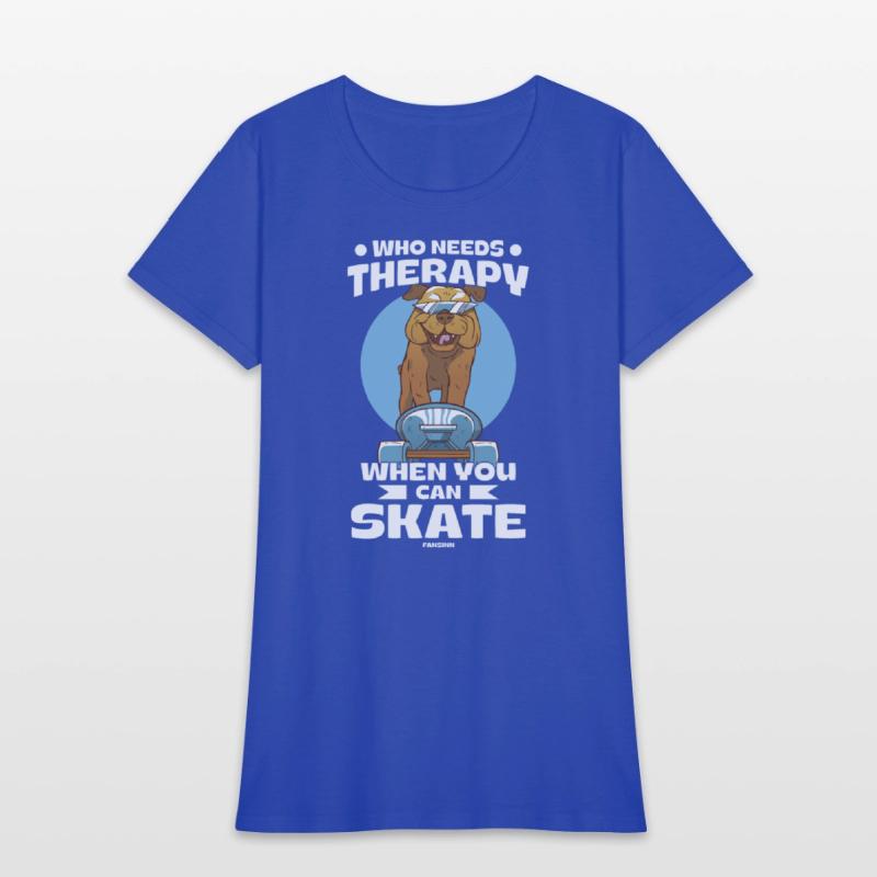 Cool dog on the skateboard