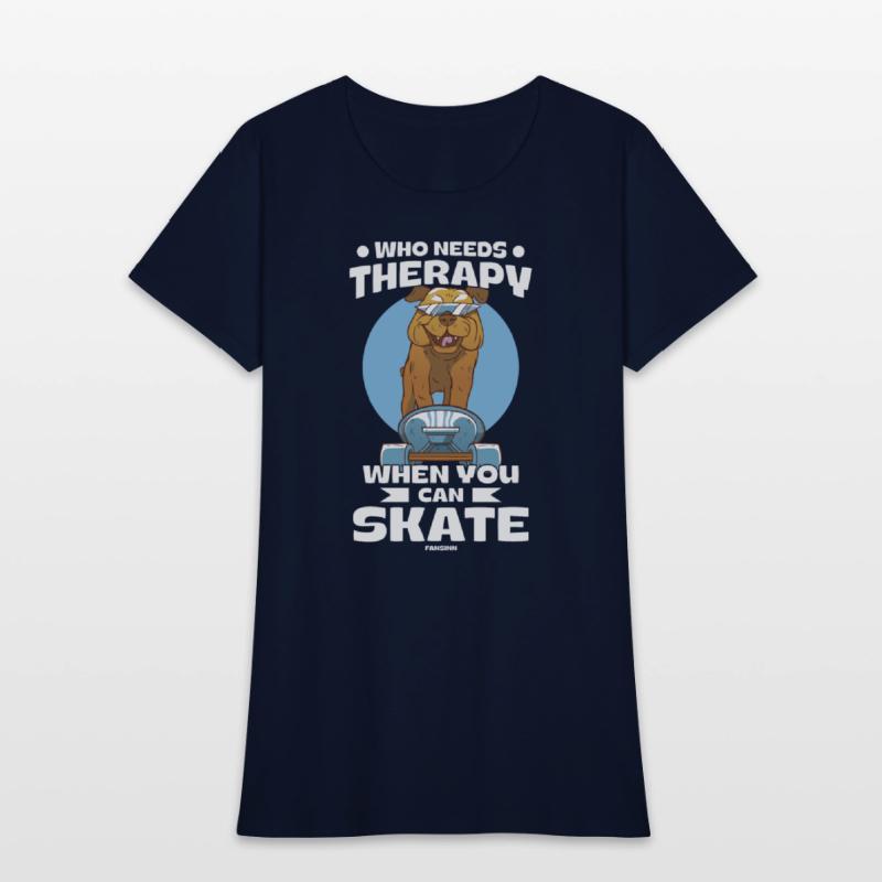 Cool dog on the skateboard