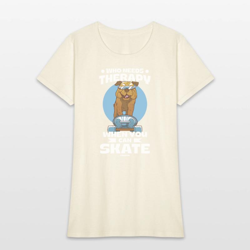 Cool dog on the skateboard