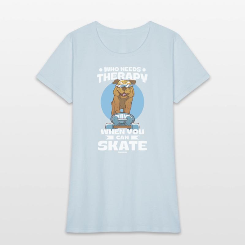 Cool dog on the skateboard