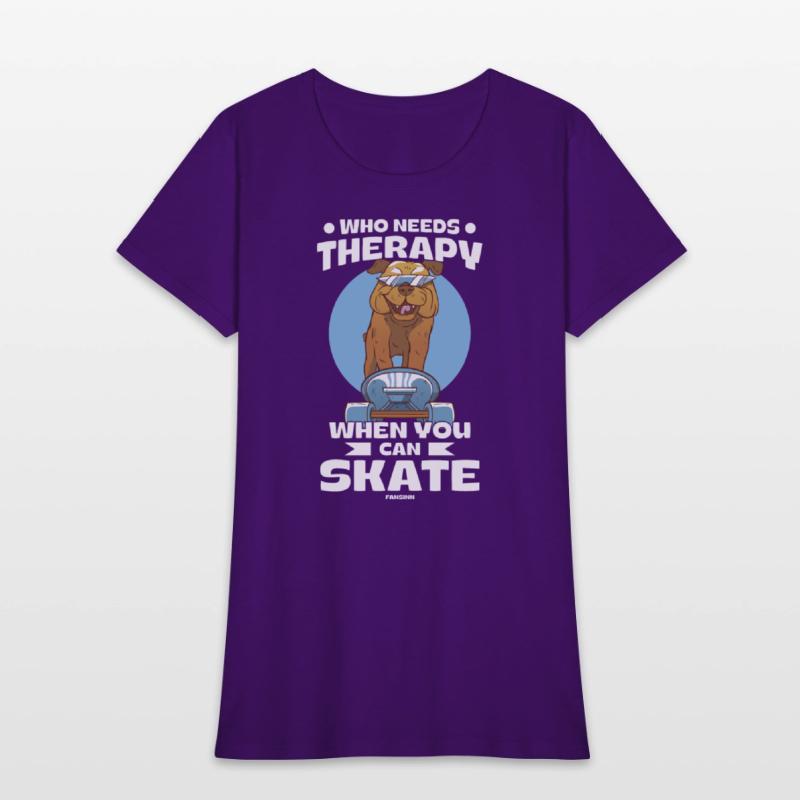 Cool dog on the skateboard