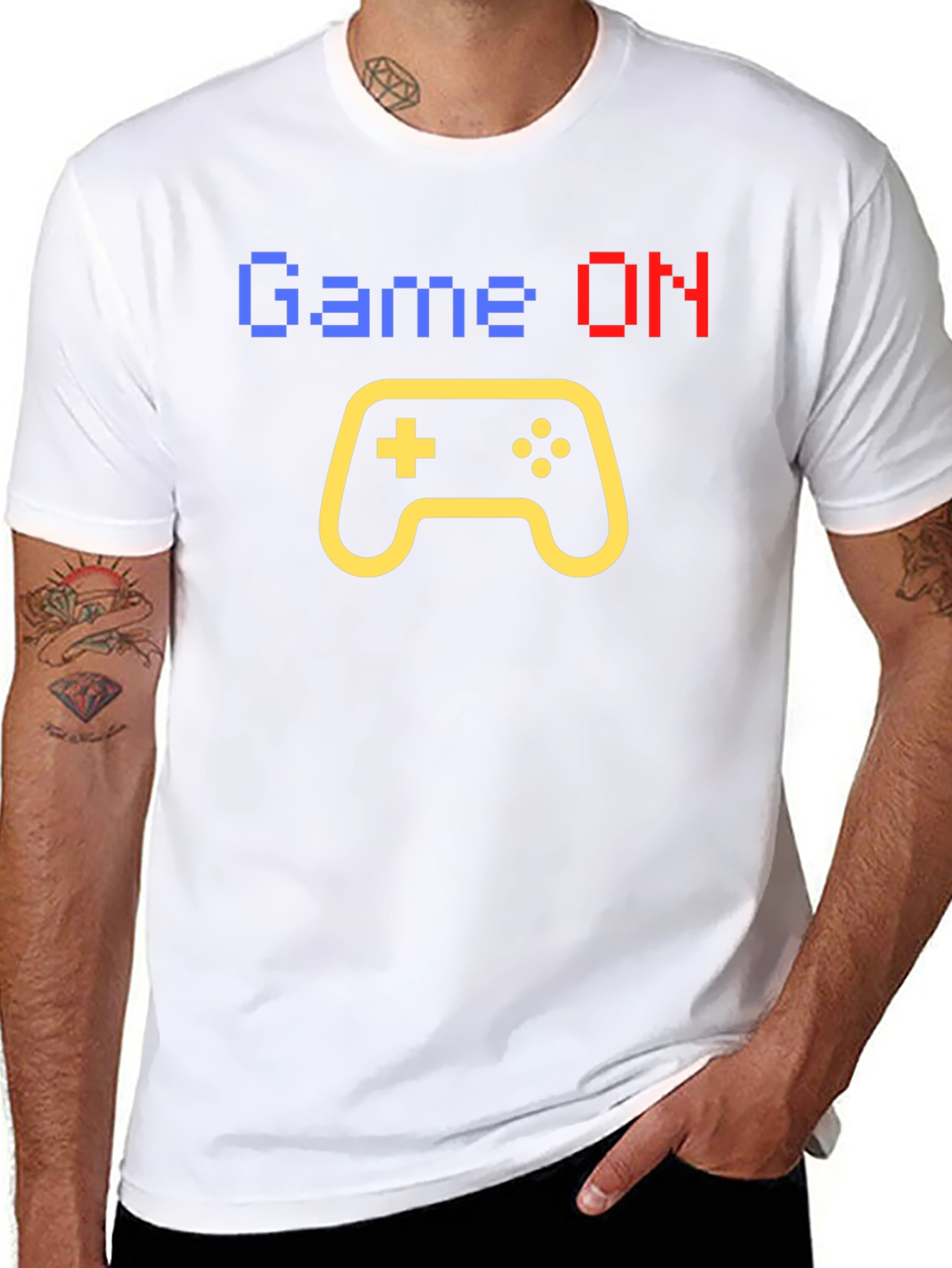 Game On Graphic Tee - Gamer Style Shirt