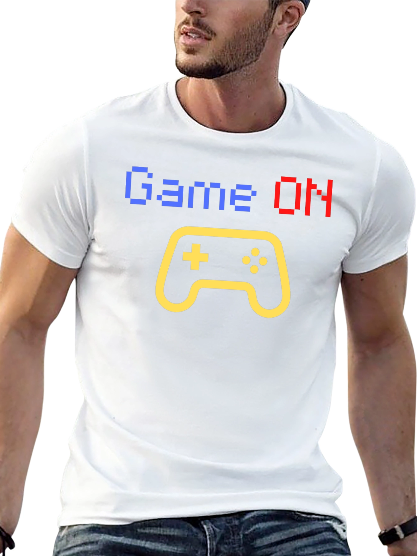Game On Graphic Tee - Gamer Style Shirt