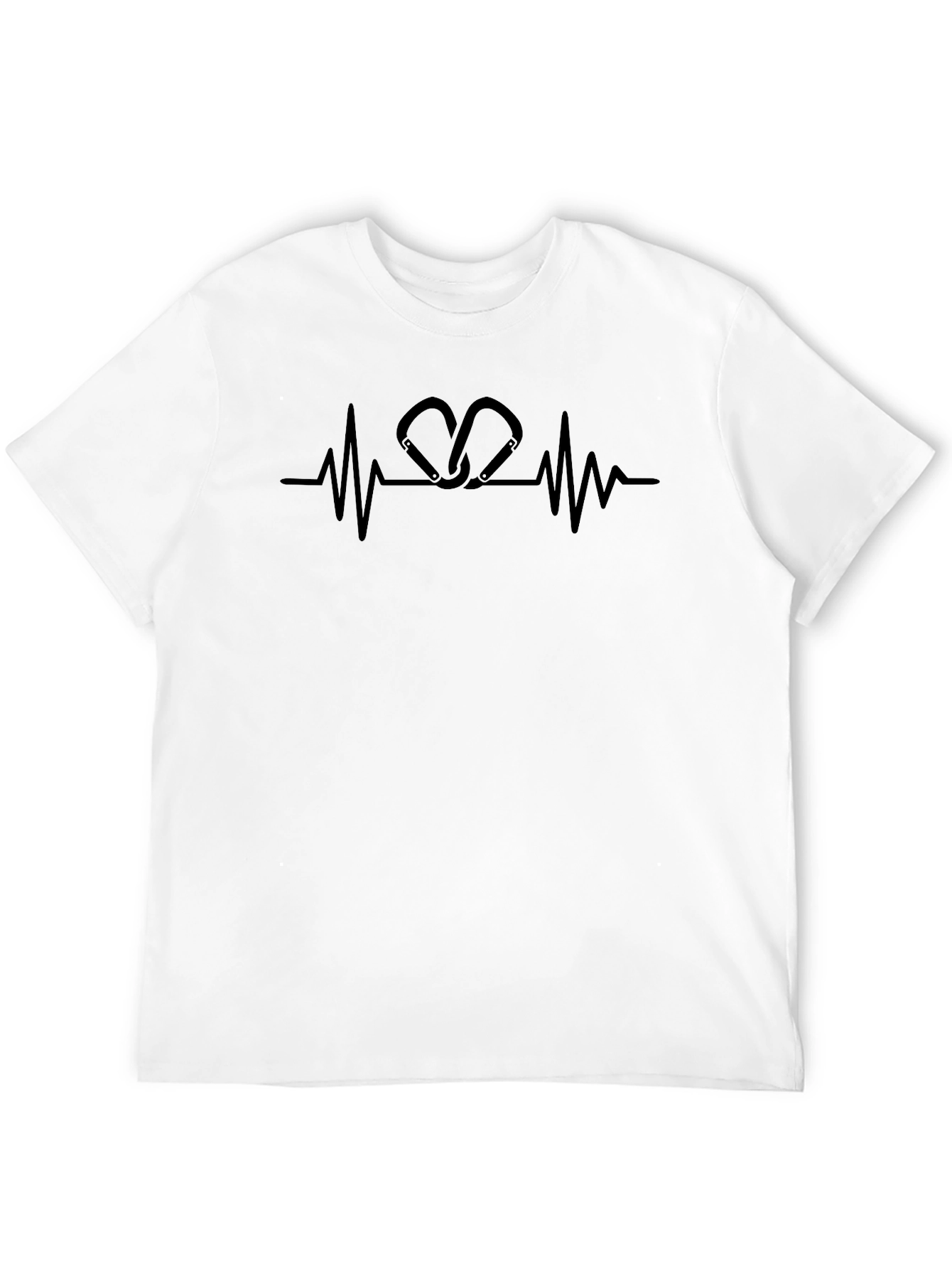 Climbing Carabiner Heartbeat T-Shirt