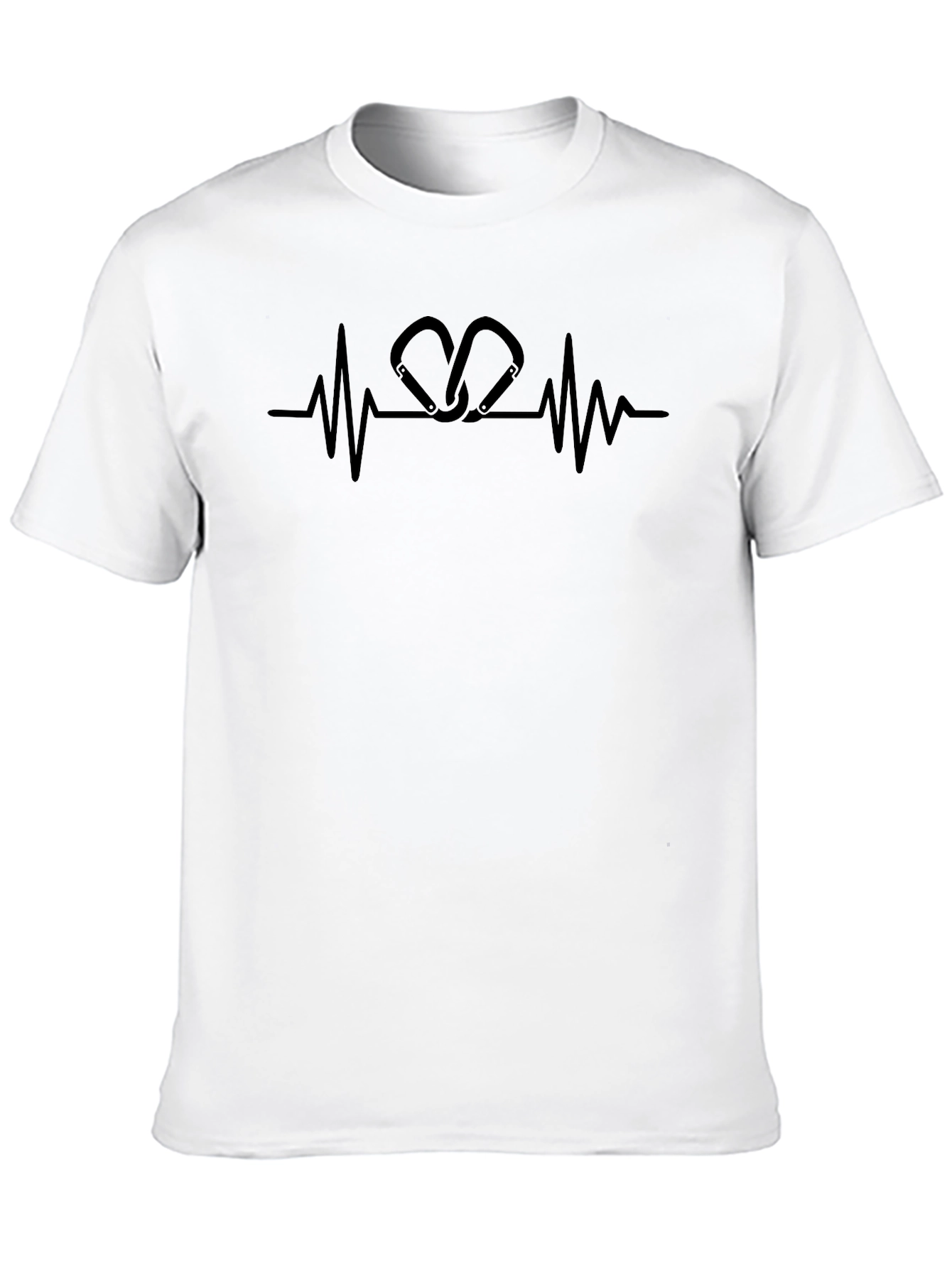 Climbing Carabiner Heartbeat T-Shirt
