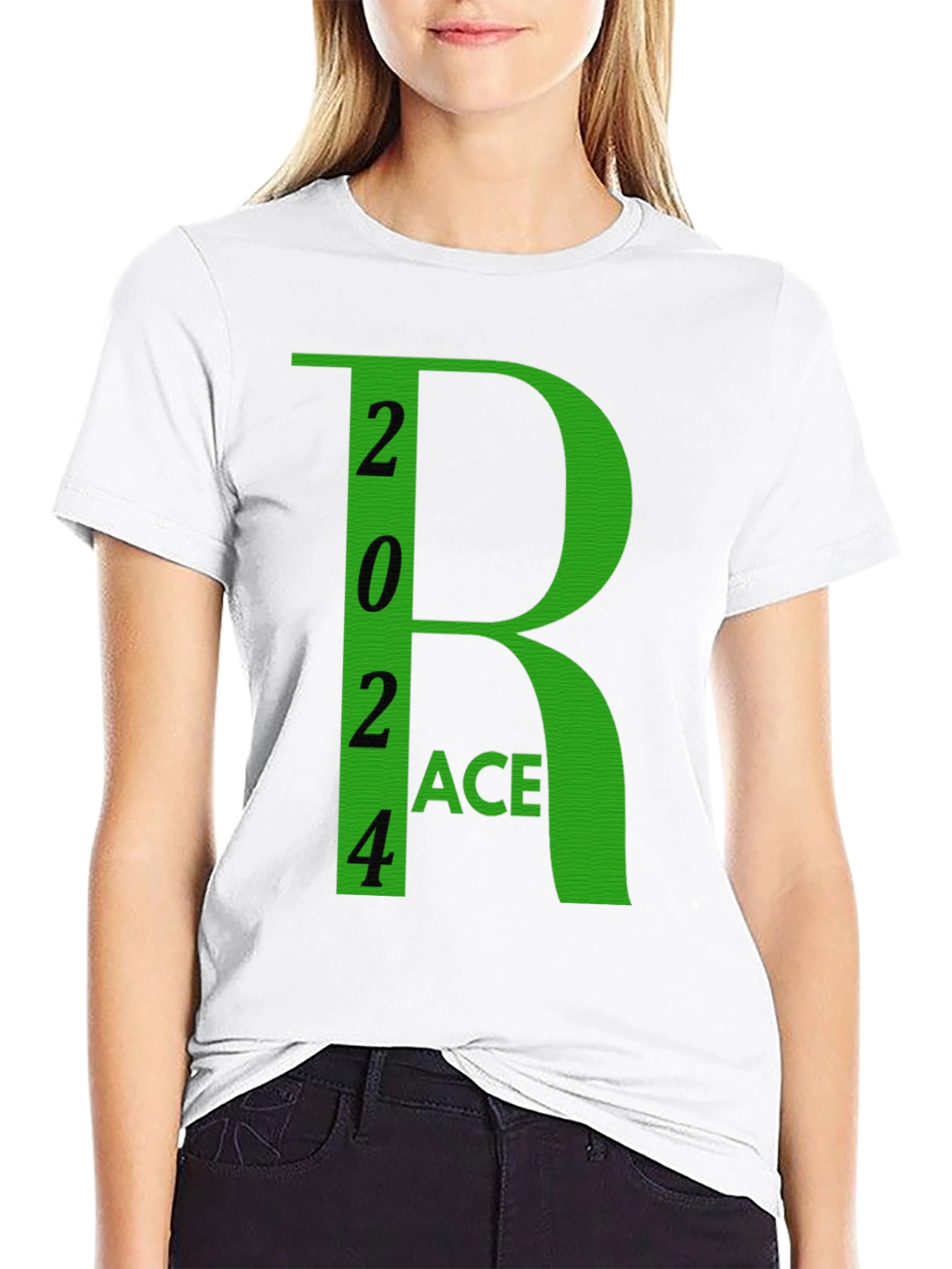 2024 Race Black Cotton Graphic Tee