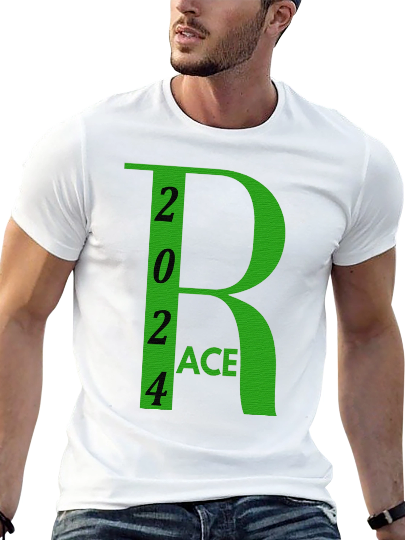 2024 Race Black Cotton Graphic Tee